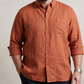 Men's Plus Size Linen Shirt in Amber Sunset – Ember by OrganoLinen