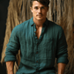 Men's Green Linen Shirt – Forest by OrganoLinen