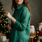 Women's Green Linen Shirt – Forest by OrganoLinen