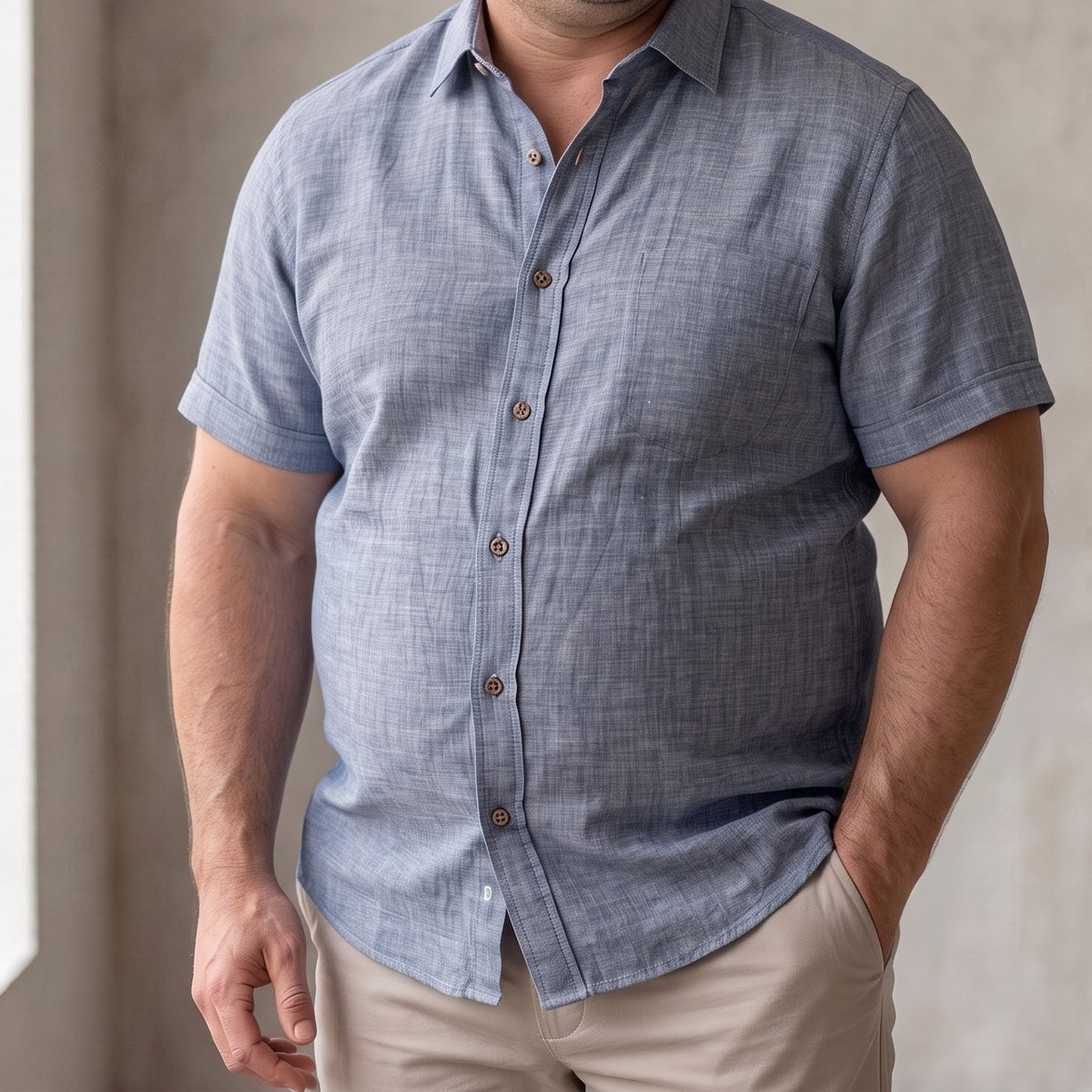 Men's Blue Linen Shirt – Harbor by OrganoLinen