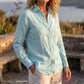 Women's Blue Linen Shirt – Harbor by OrganoLinen