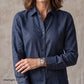 Women's Blue Linen Shirt – Harbor by OrganoLinen