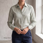 Women's Blue Linen Shirt – Harbor by OrganoLinen