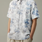 Men's Printed Linen Shirt in Blue Mirage – Harbortide by OrganoLinen