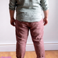 Men's Plus Size Pure Linen Pants in Berry Bramble – Hugo by OrganoLinen