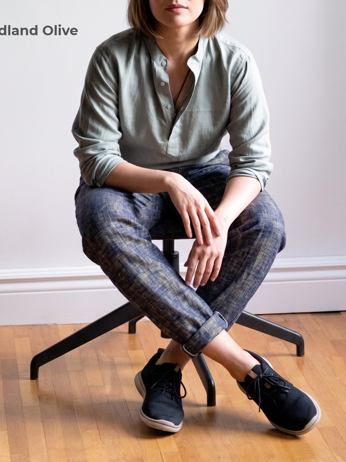 Women's Pure Linen Pants in Woodland Olive – Hugo by OrganoLinen