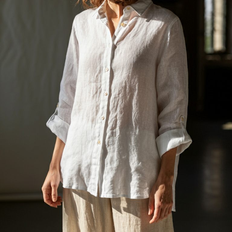 Women's Premium Linen Shirt – Luxe by OrganoLinen