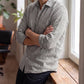 Men's Linen Shirt in Graphite Mist – Myst by OrganoLinen