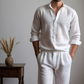 Men's White Linen Shirt