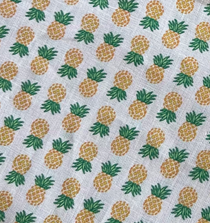 Loaf Bread Bag 12"x18" in Pineapple Linen Blend by OrganoLinen