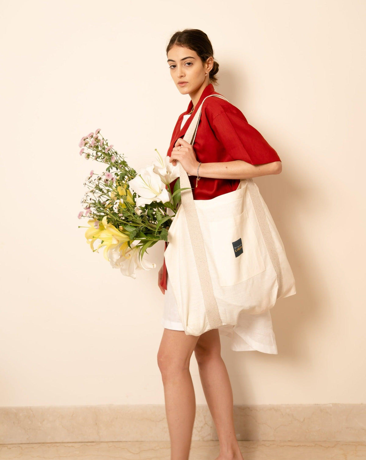 Linen Weekender Bag – Luca by OrganoLinen