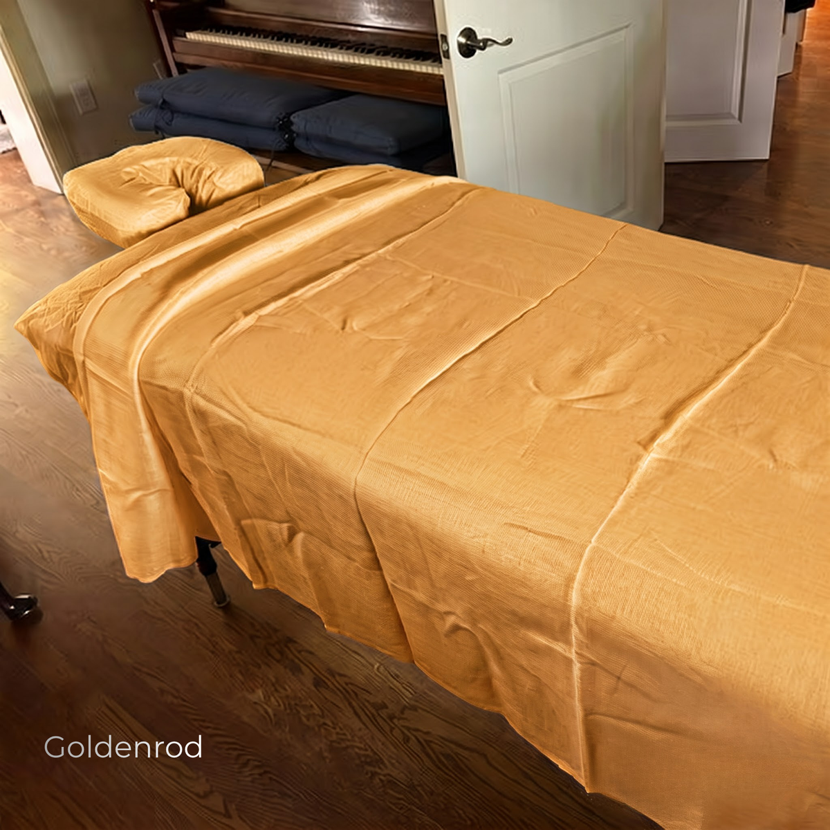 100% Pure Linen Cradle Cover in Goldenrod – Zen by OrganoLinen