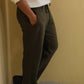 Men's Pure Linen Pants in Abyss Green – Echo by OrganoLinen