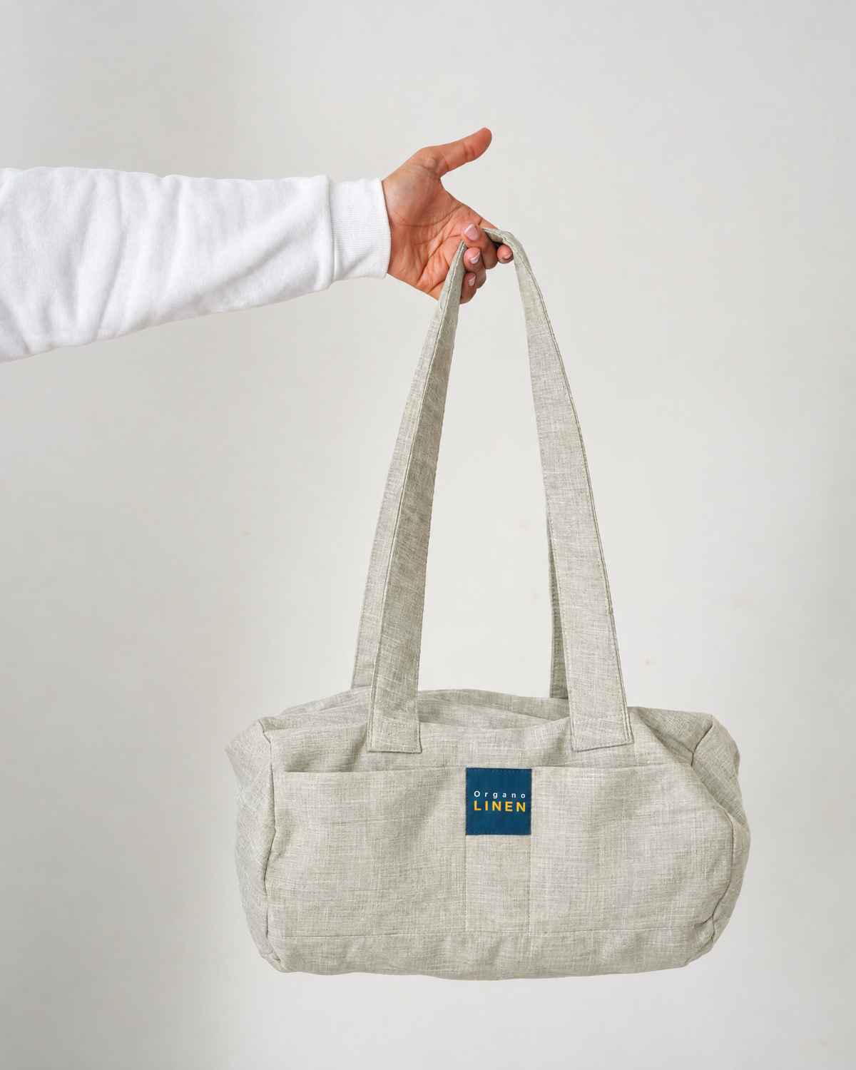 PICCOLO linen handbag in Cloud Haze