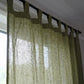 LOOM – Custom Linen Curtain | Full Drop Panel with Loops or Ties