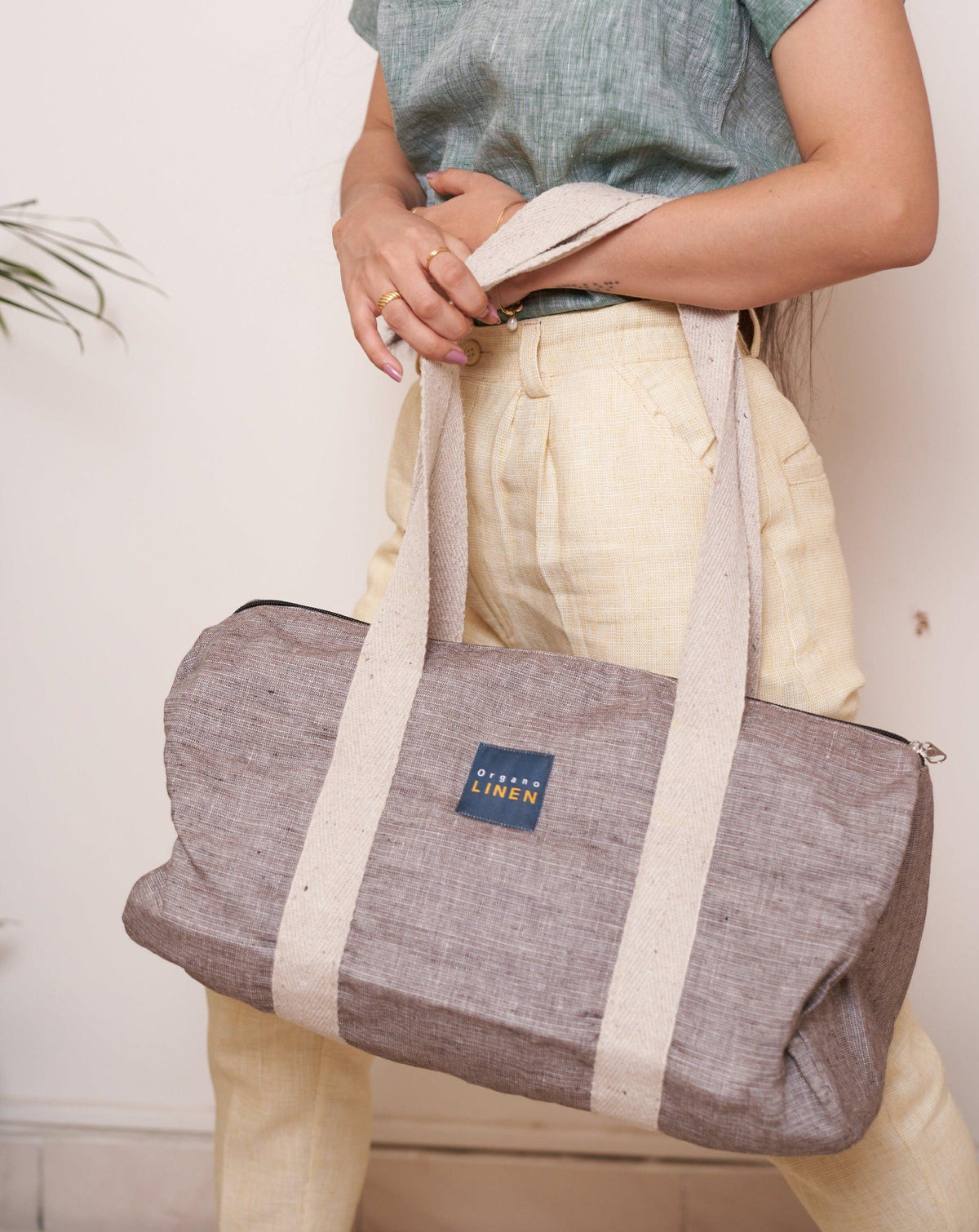 Pure Linen Travel Bag – Root by OrganoLinen
