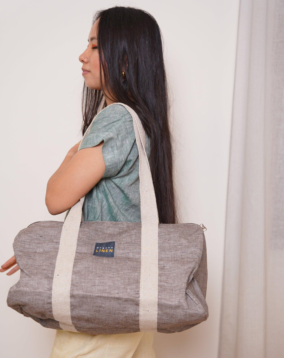 Pure Linen Travel Bag – Root by OrganoLinen