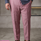 Men's Plus Size Pure Linen Pants in Berry Bramble – Roma by OrganoLinen