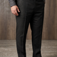 Men's Plus Size Pure Linen Pants in Black Motera – Roma by OrganoLinen