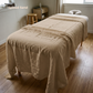 Massage Pure Linen Flat Sheet in Spiced Sand – Slumber by OrganoLinen