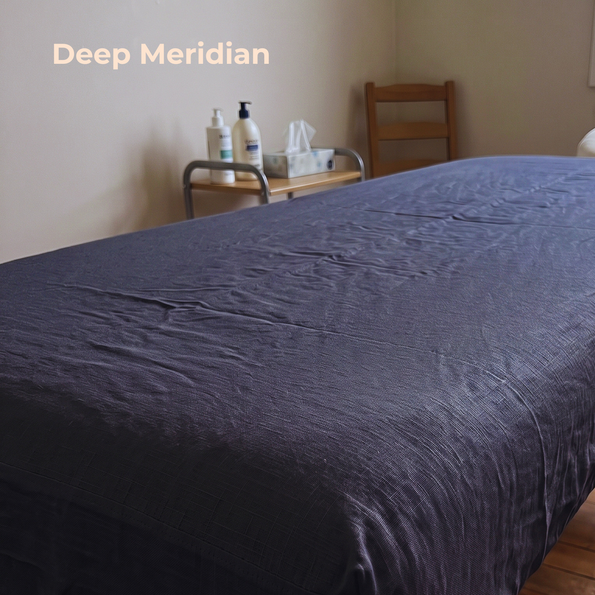100% Pure Linen FITTED Sheet in Deep Meridian – Snooze by OrganoLinen