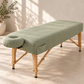 SNOOZE linen fitted massage table sheet in Pistachio Mist