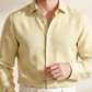 Men's Linen Shirt in Moonlight Linen – Sunny by OrganoLinen
