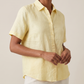 Women's Linen Shirt in Faded Amber – Sunny by OrganoLinen