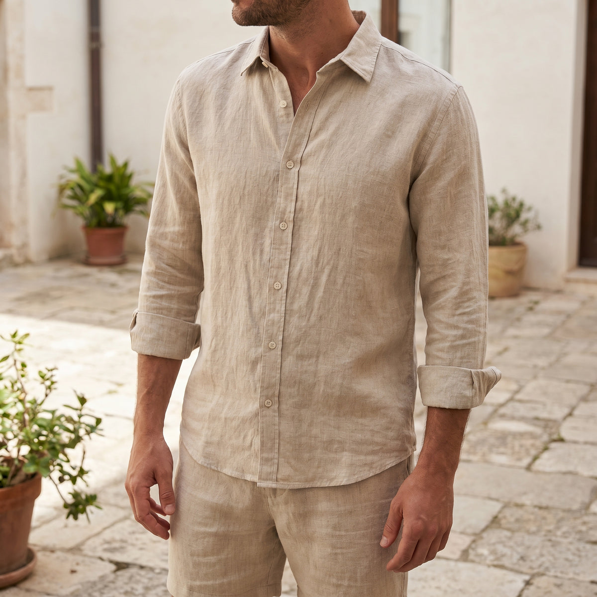 Men's Pure Linen Set – Vale by OrganoLinen