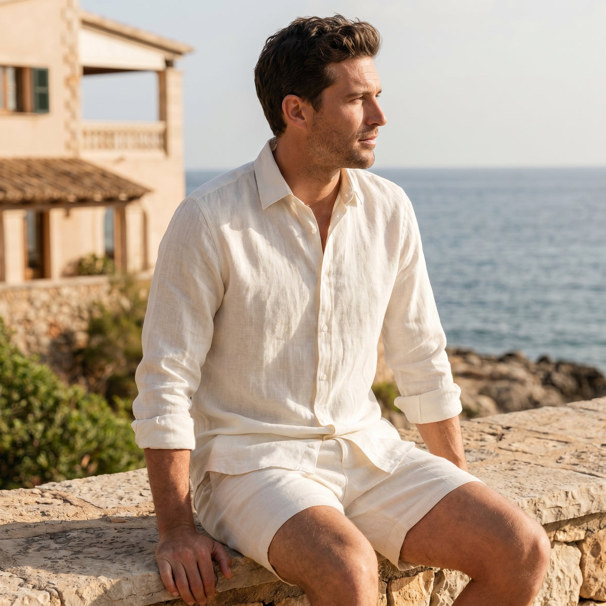 Men's Pure Linen Set – Vale by OrganoLinen