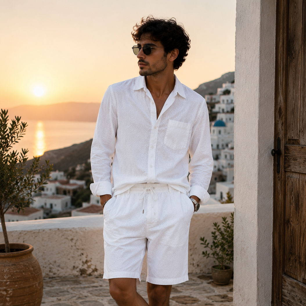 Men's Pure Linen Set – Vale by OrganoLinen