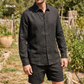 Men's Pure Linen Set in Black Motera – Vale by OrganoLinen