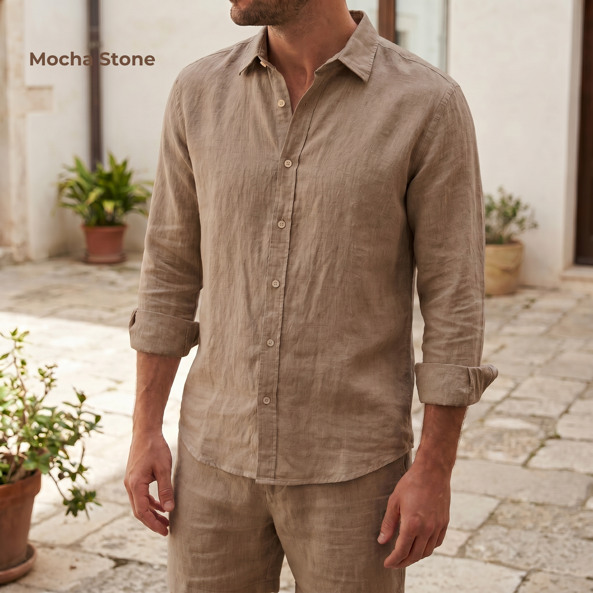 Men's Pure Linen Set – Vale by OrganoLinen