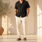 Men's Linen Shirt in Black Nexa – Vista by OrganoLinen