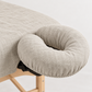 ZEN linen face cradle cover for massage tables in Cloud Haze