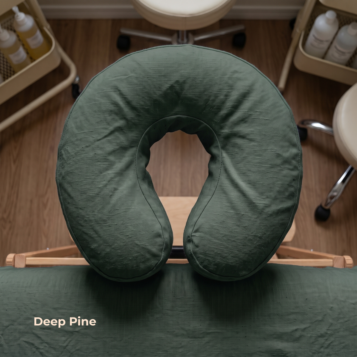 100% Pure Linen Cradle Cover in Deep Pine – Zen by OrganoLinen