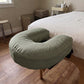 ZEN linen face cradle cover for massage tables in Pistachio Mist