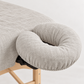ZEN linen face cradle cover for massage tables in Vanilla Flax
