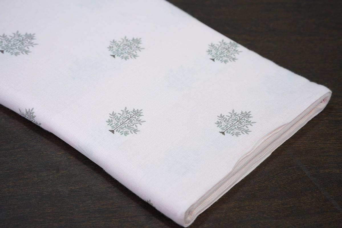 Digital Tree Print on Light Pink base, 100% Linen by OrganoLinen