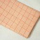 Red Check Linen Suiting Fabric