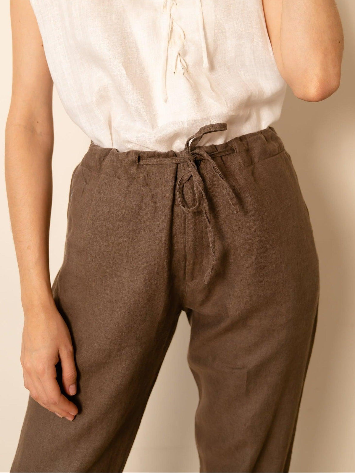 Women's Pure Linen Jogger Pants – Arlo by OrganoLinen