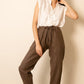 Women's Pure Linen Jogger Pants in Black Motera – Arlo by OrganoLinen