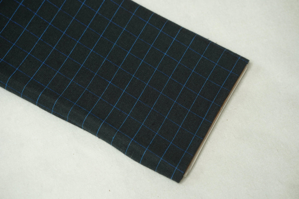 Graph Check on Space Blue by OrganoLinen